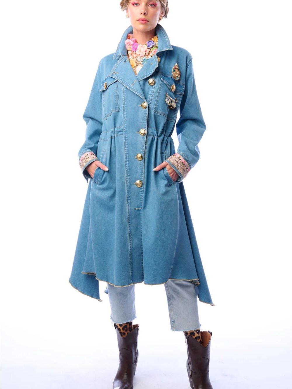 ARATTA MONTE CARLO DENIM COAT - M - NWT - Picture 2 of 12